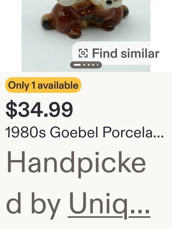 Vintage Goebel 1980's bunnies figurine - Picture 5 of 5